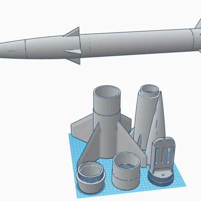 AGM-12B Bullpup - Tên lửa mô hình công suất cao 3 inch - Mk2V1