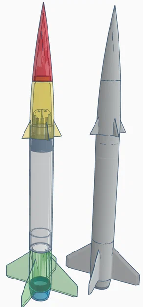 AGM-12B Bullpup - Tên lửa mô hình công suất cao 3 inch - Mk2V1 - Image 5