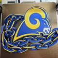 Logo LA Rams đời cũ: Emblem lớn & mắt xích dây (Chain Links) - Thumbnail 3