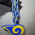Logo LA Rams đời cũ: Emblem lớn & mắt xích dây (Chain Links) - Thumbnail 4