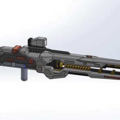 Mô hình súng RailGun Blaster tùy chỉnh cho Transformers