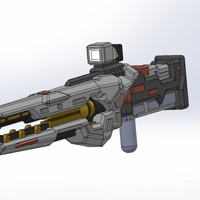Mô hình súng RailGun Blaster tùy chỉnh cho Transformers