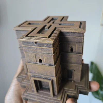 Mô hình 3D Nhà thờ St. George Ethiopia - Kiến trúc lịch sử độc đáo