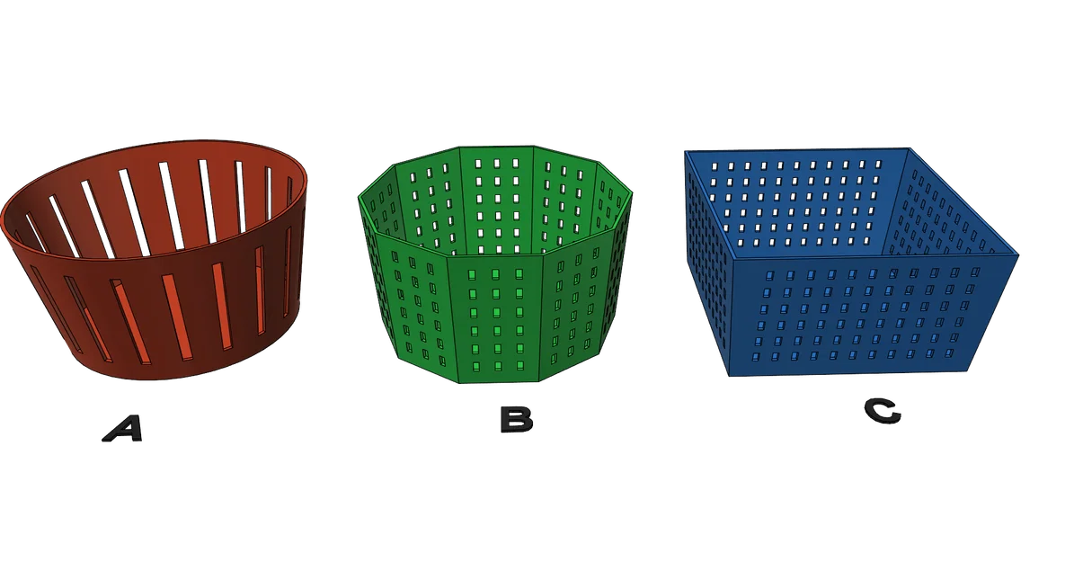 Bộ sưu tập khay rổ đa năng 3D in dễ dàng không cần support - Image 1