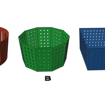 Bộ sưu tập khay rổ đa năng 3D in dễ dàng không cần support