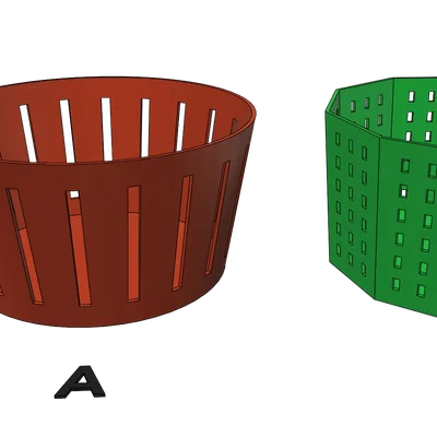 Bộ sưu tập khay rổ đa năng 3D in dễ dàng không cần support