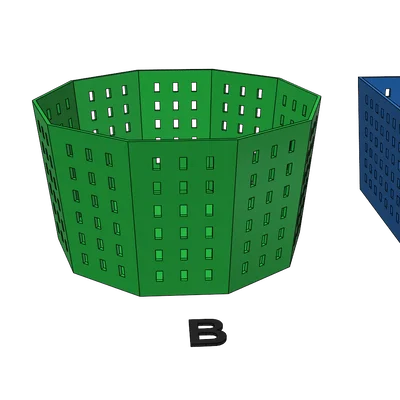 Bộ sưu tập khay rổ đa năng 3D in dễ dàng không cần support