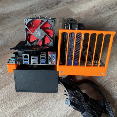 ATX Open Frame PC Case Tabletop – Giá đỡ ATX gọn cho mainboard/PSU/GPU