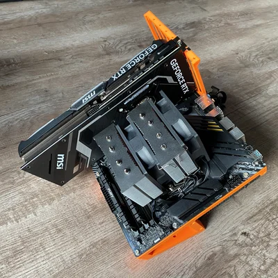 ATX Open Frame PC Case Tabletop – Giá đỡ ATX gọn cho mainboard/PSU/GPU