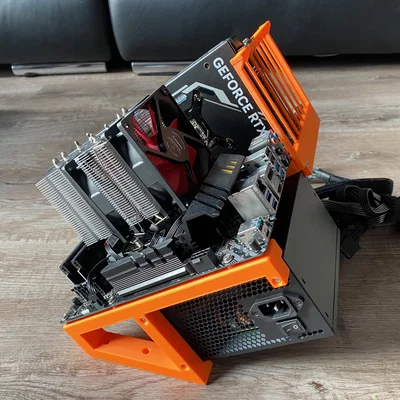 ATX Open Frame PC Case Tabletop – Giá đỡ ATX gọn cho mainboard/PSU/GPU