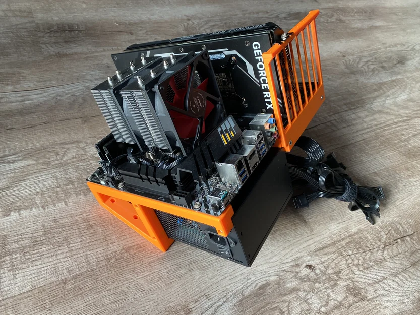 ATX Open Frame PC Case Tabletop – Giá đỡ ATX gọn cho mainboard/PSU/GPU - Image 8
