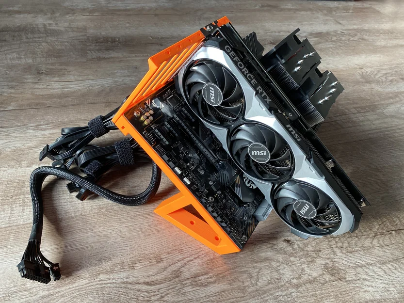 ATX Open Frame PC Case Tabletop – Giá đỡ ATX gọn cho mainboard/PSU/GPU - Image 13