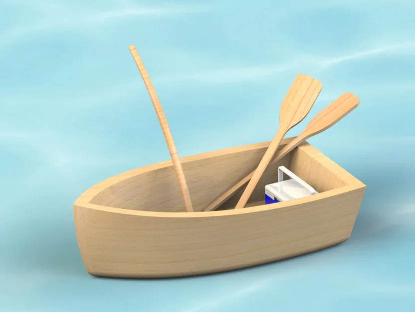 Thuyền Câu Cá Mini (Miniature Fishing Boat) - Image 2