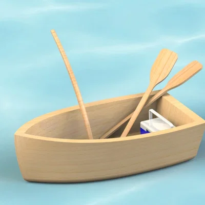 Thuyền Câu Cá Mini (Miniature Fishing Boat)