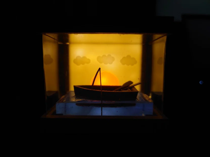 Thuyền Câu Cá Mini (Miniature Fishing Boat) - Image 3