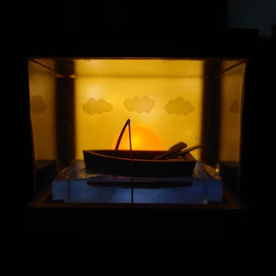 Thuyền Câu Cá Mini (Miniature Fishing Boat)