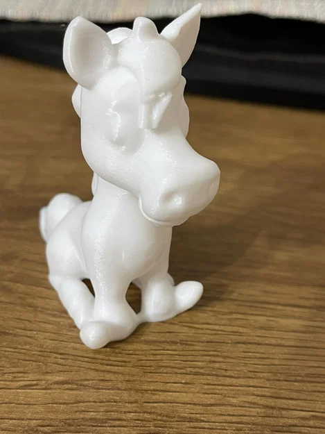 Mô hình chú ngựa ngồi (Sitting Horse) 3D in dễ thương để tô màu - Image 2