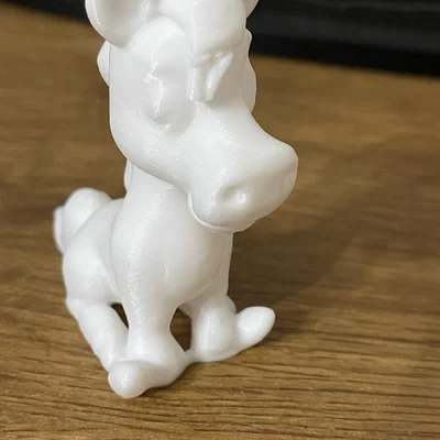 Mô hình chú ngựa ngồi (Sitting Horse) 3D in dễ thương để tô màu