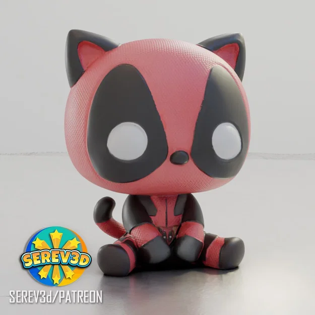 CatPool - Deadpool Cat - SEREV3d - Image 1
