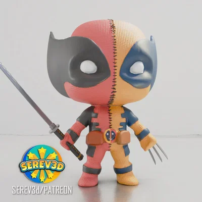 Figure Deadpool Wolverine Fused (Deadpool & Wolverine Dính Chùm)
