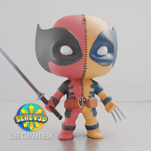 Figure Deadpool Wolverine Fused (Deadpool & Wolverine Dính Chùm)