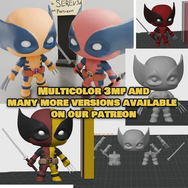 Figure Deadpool Wolverine Fused (Deadpool & Wolverine Dính Chùm) - Image 7