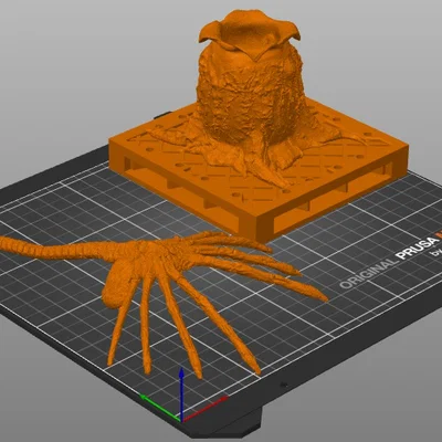 Mô hình Facehugger nhảy ra khỏi trứng (phim Alien)