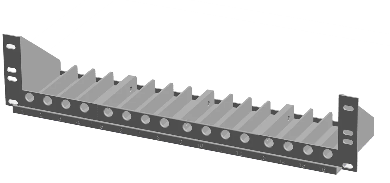 Khung Rackmount 19 inch cho Blackmagic Mini Converter (Bộ 16 khay) - Image 2