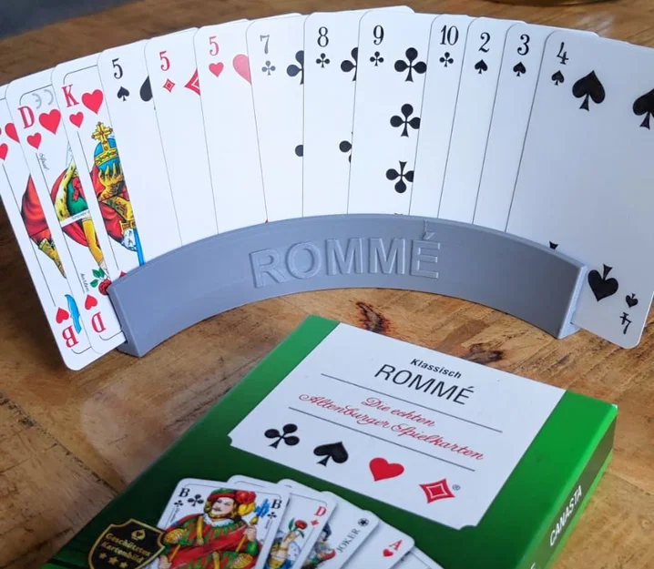 Kartenhalter card holder – Khay giữ bài Rommé (tối đa 13 lá) - Image 1