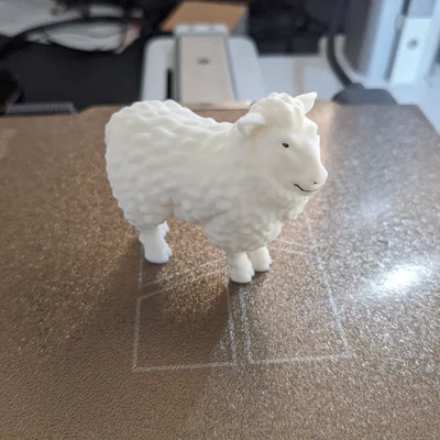 Mô hình chú cừu 3D in không cần support cực kỳ dễ thương