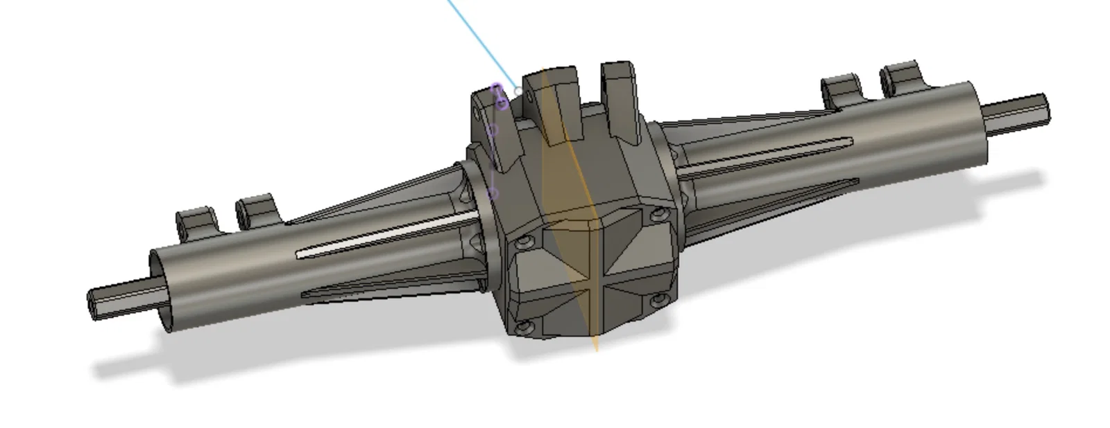 Cầu sau solid Trophy Truck V3&4 1/10–1/9 RC Car - Image 2