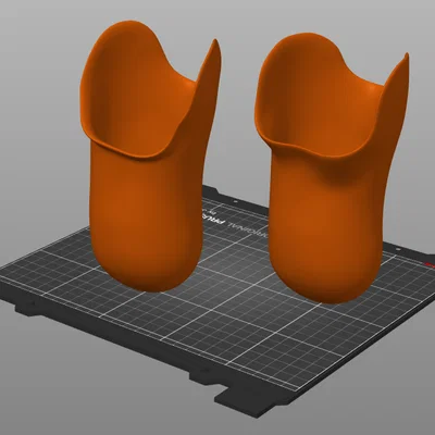 Socket chân giả transtibial (dưới gối) đơn vách (single-walled)