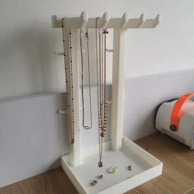 Giá treo trang sức/dây chuyền kèm khay (bản cho printbed nhỏ)