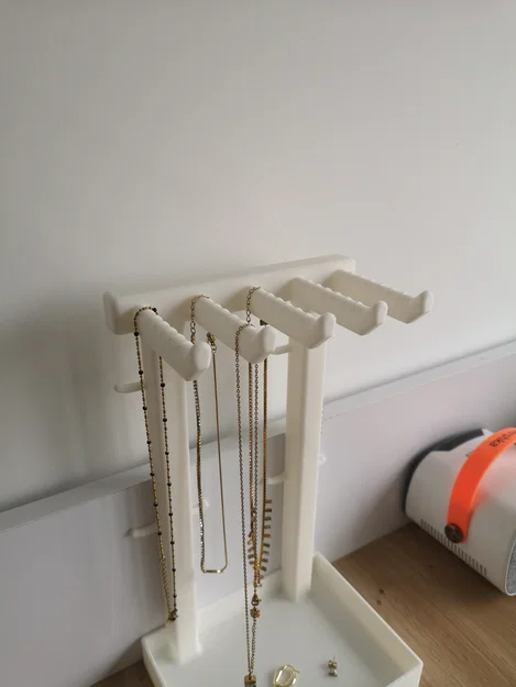 Giá treo trang sức/dây chuyền kèm khay (bản cho printbed nhỏ) - Image 3