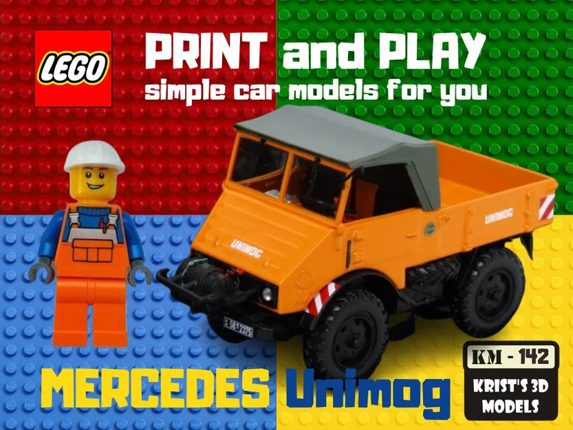 Mô hình 3D xe LEGO Mercedes Unimog - Thiết kế sáng tạo cực chất - Image 1