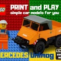 Mô hình 3D xe LEGO Mercedes Unimog - Thiết kế sáng tạo cực chất - Thumbnail 1