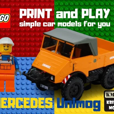 Mô hình 3D xe LEGO Mercedes Unimog - Thiết kế sáng tạo cực chất
