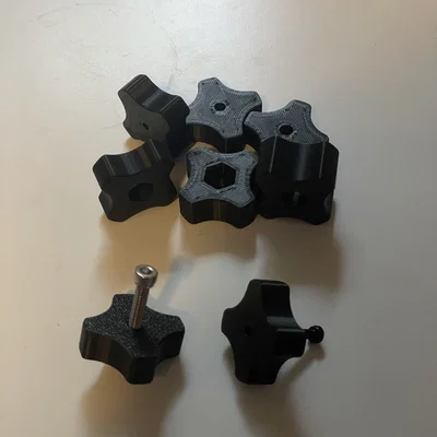 Núm vặn (Thumbscrew) cho đai ốc M1.6–M8 (có/không có lỗ)