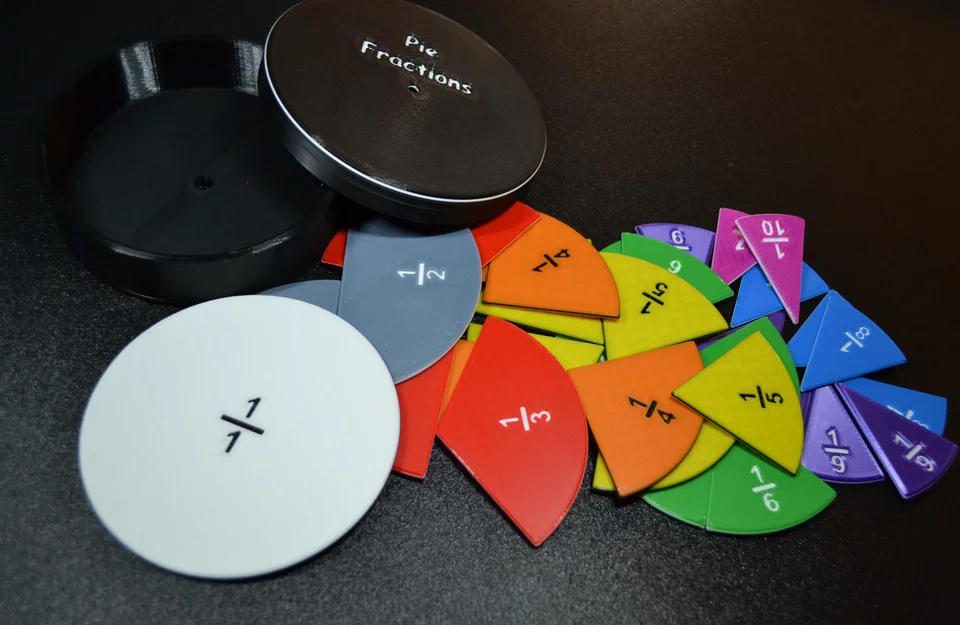 Phân Số Hình Bánh (Compact Math Pie Fractions) - Image 1