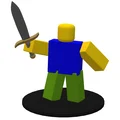 Mô hình 3D Roblox Noob cầm kiếm trang trí bàn làm việc - Thumbnail 1