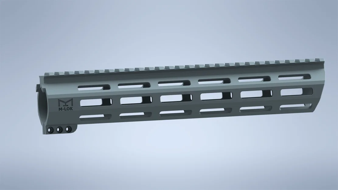 Ray ốp nòng MK7 Angled M-LOK 3D Printing - Thiết kế tối ưu, chắc chắn - Image 1