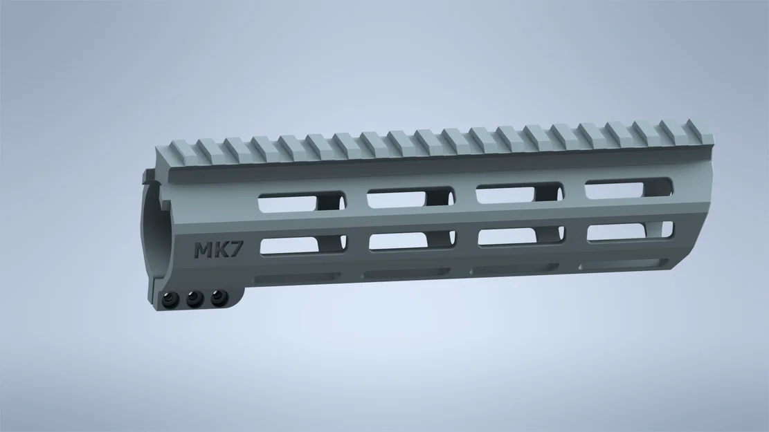 Ray ốp nòng MK7 Angled M-LOK 3D Printing - Thiết kế tối ưu, chắc chắn - Image 2