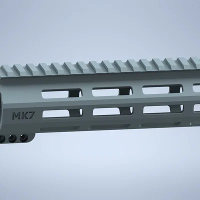 Ray ốp nòng MK7 Angled M-LOK 3D Printing - Thiết kế tối ưu, chắc chắn