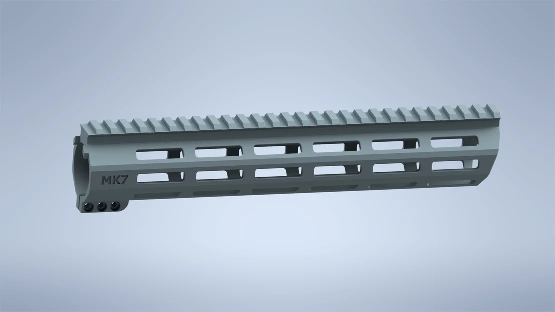 Ray ốp nòng MK7 Angled M-LOK 3D Printing - Thiết kế tối ưu, chắc chắn - Image 4