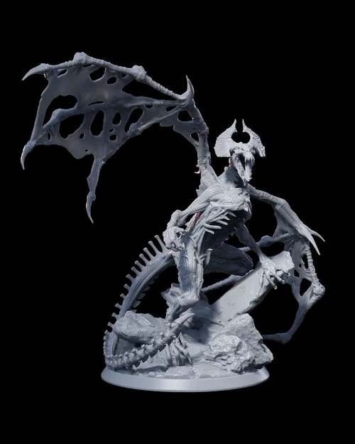 Dracolich (75mm) – Rồng Lich Miniature - Image 7