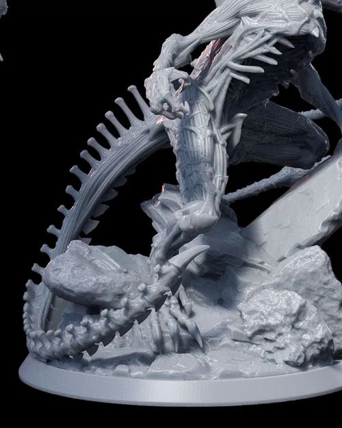 Dracolich (75mm) – Rồng Lich Miniature - Image 9