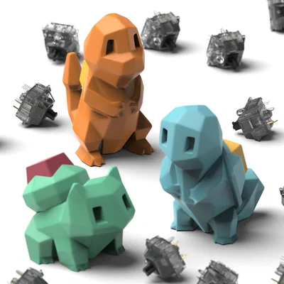 Gen 1 Starters - Keyboard Clickers (Charmander/Bulbasaur/Squirtle)