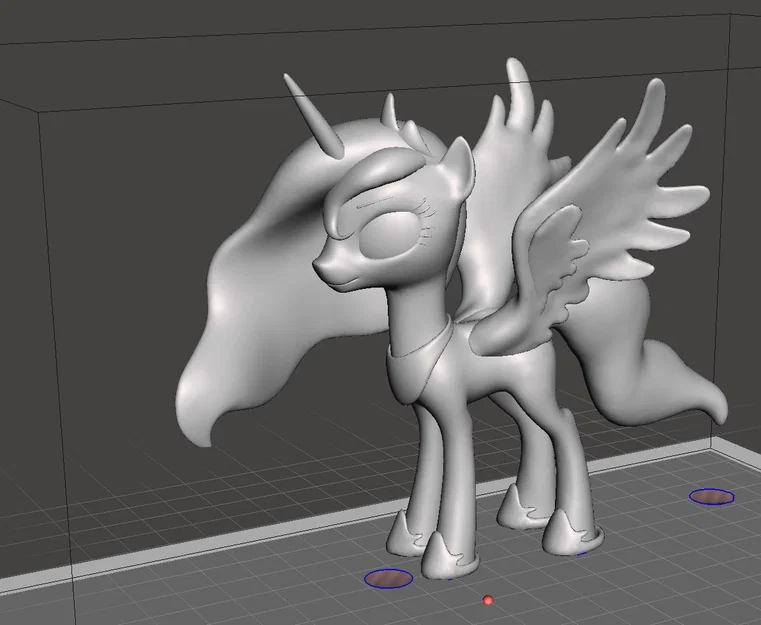 Princess Luna My Little Pony Remix (cánh dày hơn, bỏ supports, thêm fillet) - Image 1