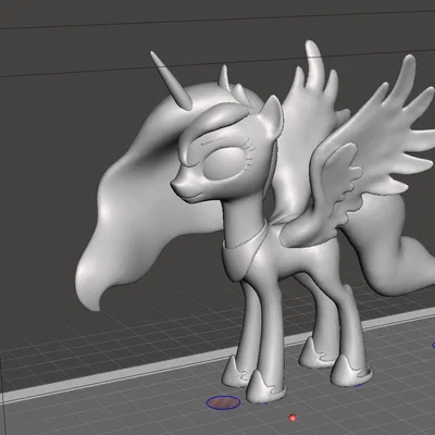 Princess Luna My Little Pony Remix (cánh dày hơn, bỏ supports, thêm fillet)