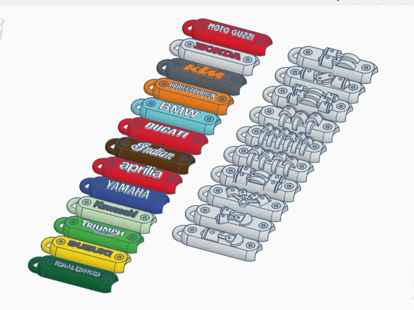 Móc khóa xe máy tùy chỉnh - Image 3